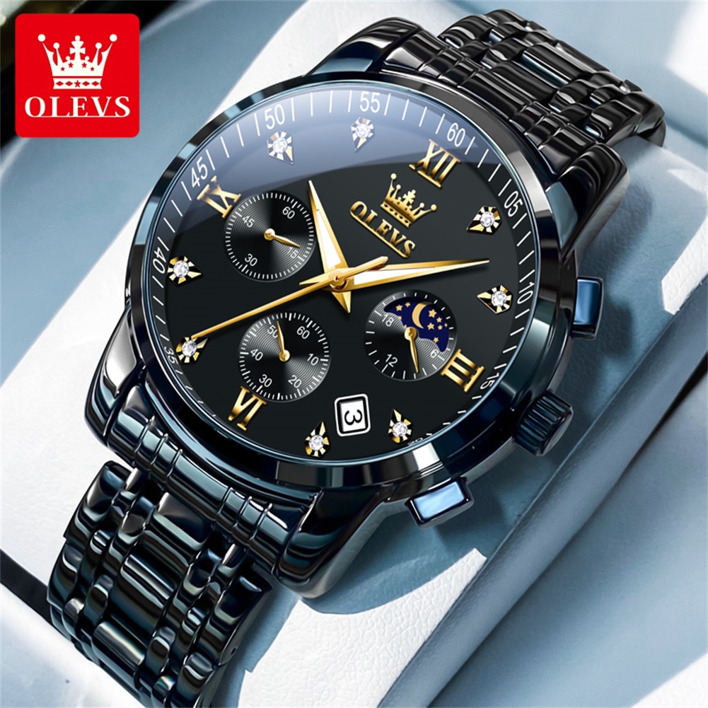 Luxury Watch Investment - OLEVS Popular men's watches stainless steel
