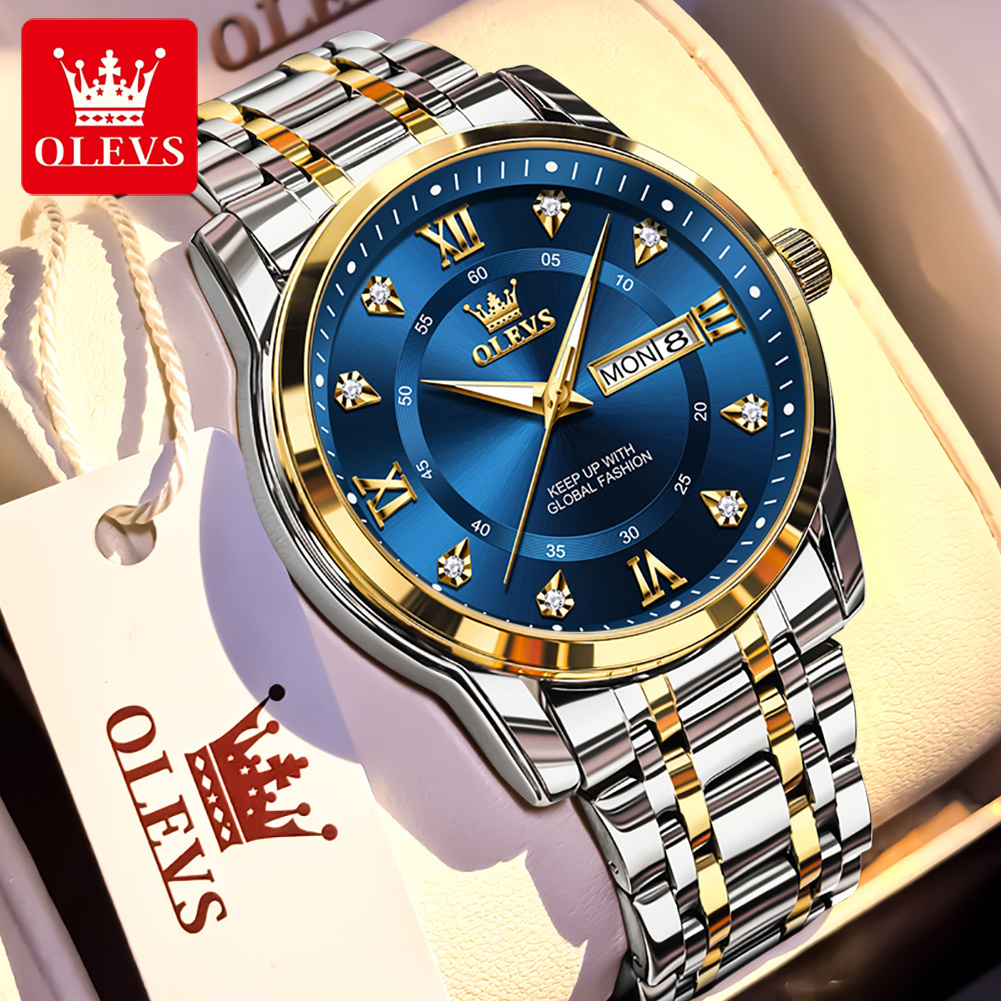 Luxury Watch Investment - OLEVS Brand Fashion men's watches stainless