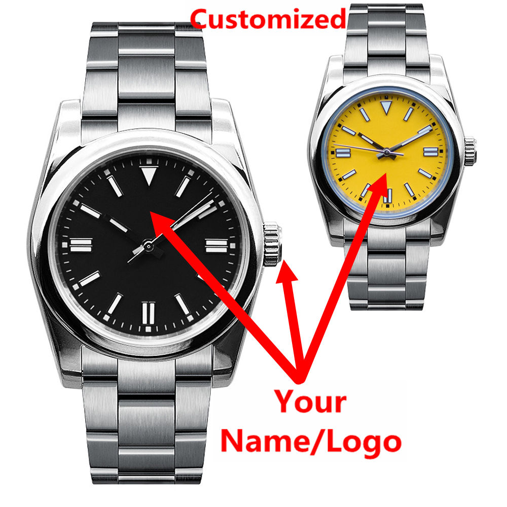 Luxury Watch Deals - Custom Logo Mens Watch Sapphire Luxury