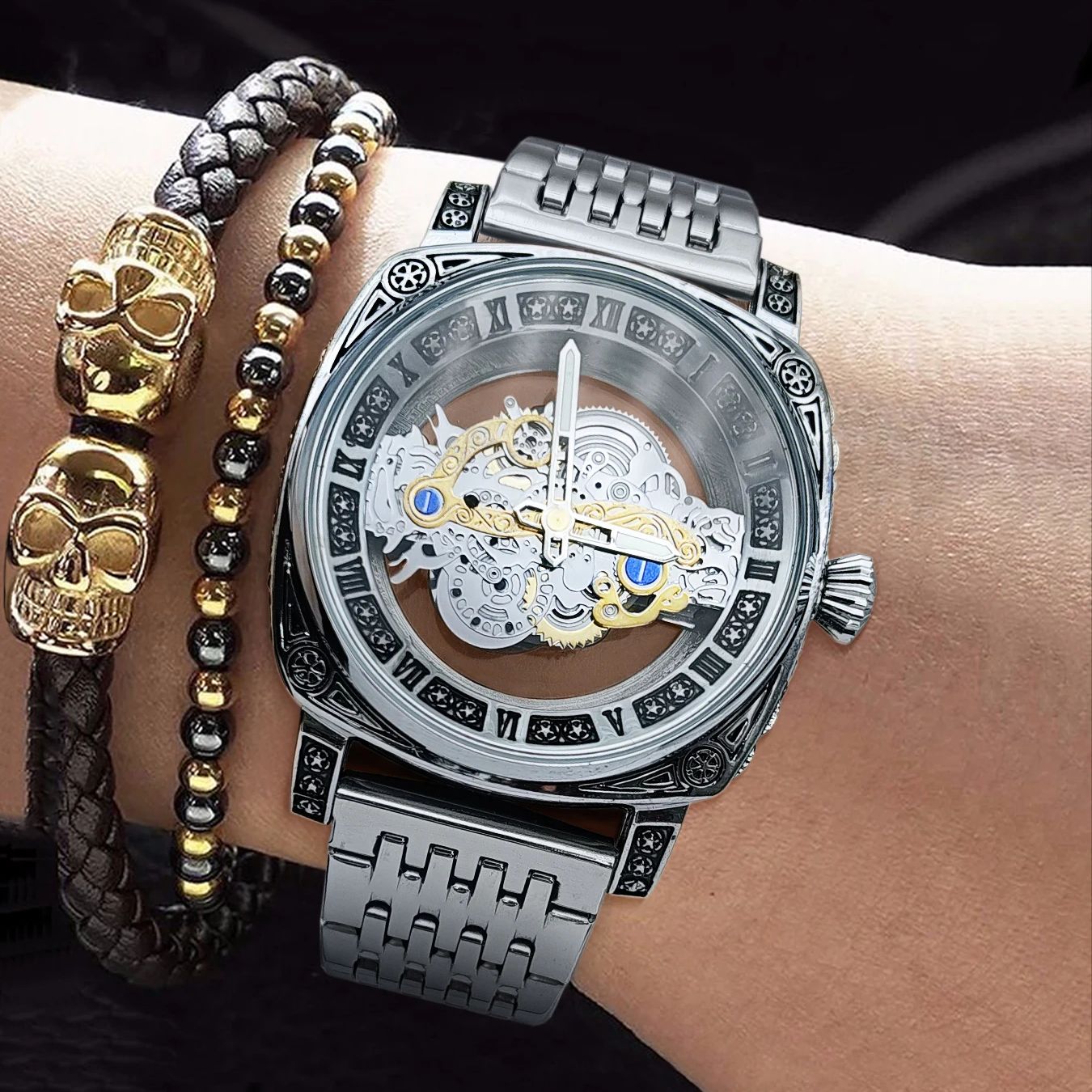 Luxury Watch Values - Men's Watch, Square High-End Business Quartz