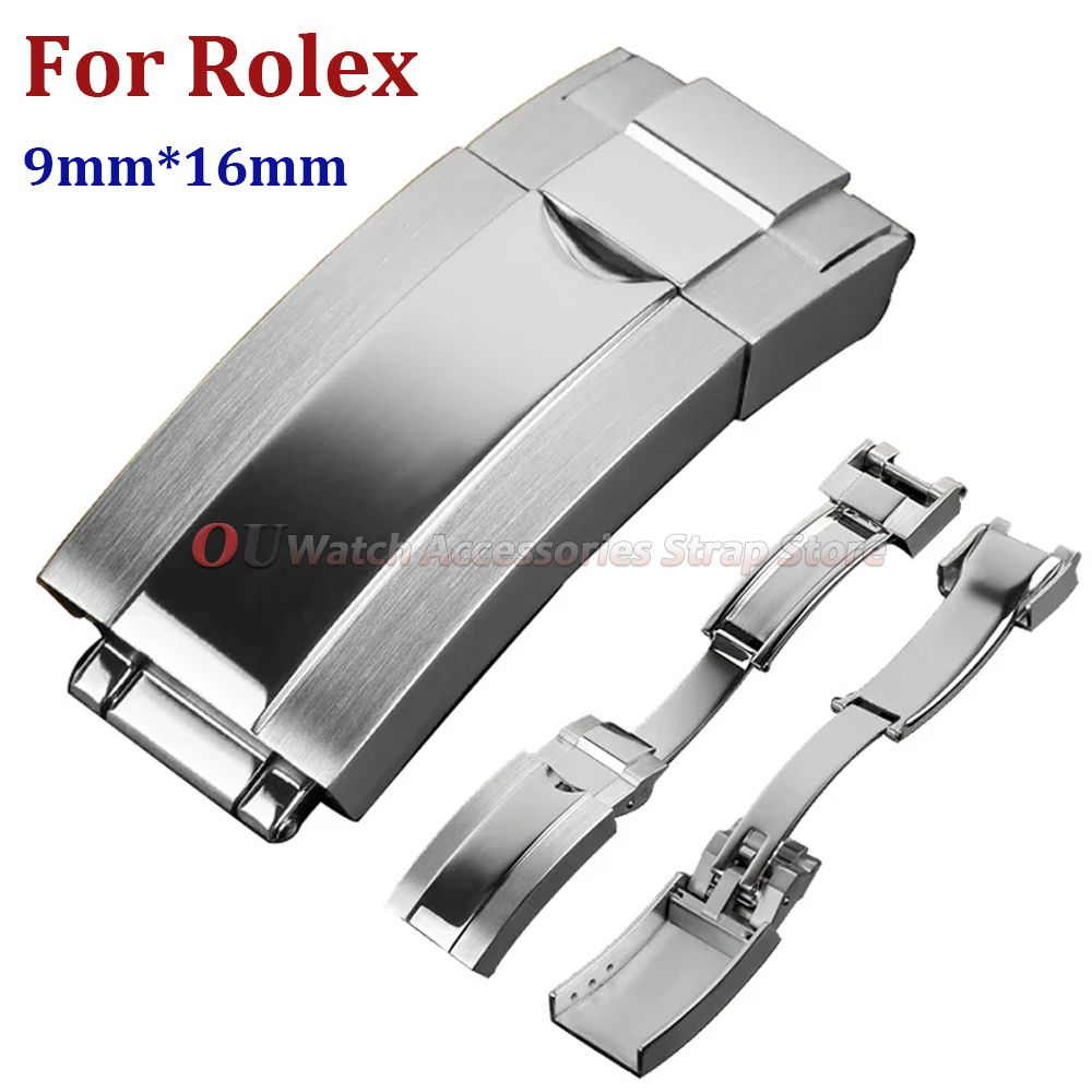 Luxury Watch Investment - 9mmx16mm Stainless Steel Deployment Clasp for