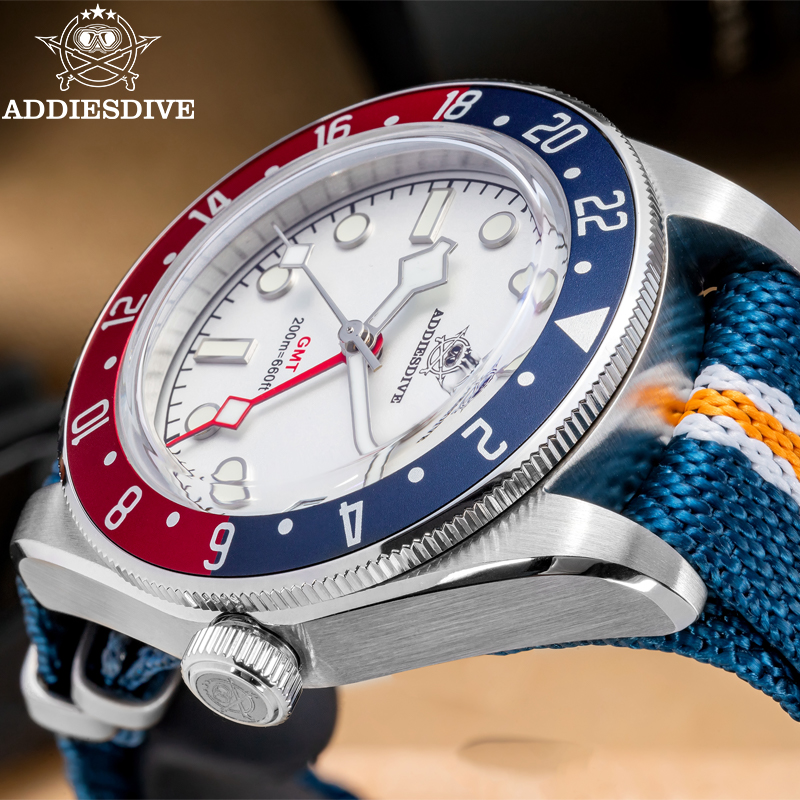 ADDIESDIVE 39mm Men's Quartz W - đánh giá và giá Gmt Dual Timezone Watch