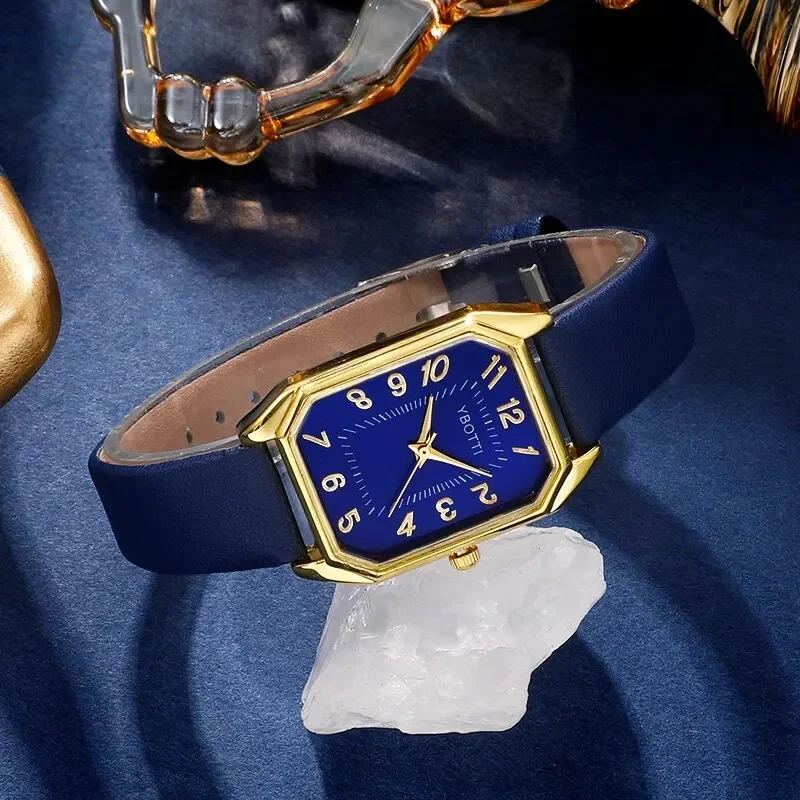 Luxury Fashion Square Women's  - đánh giá và giá Luxury Watch Leather Strap