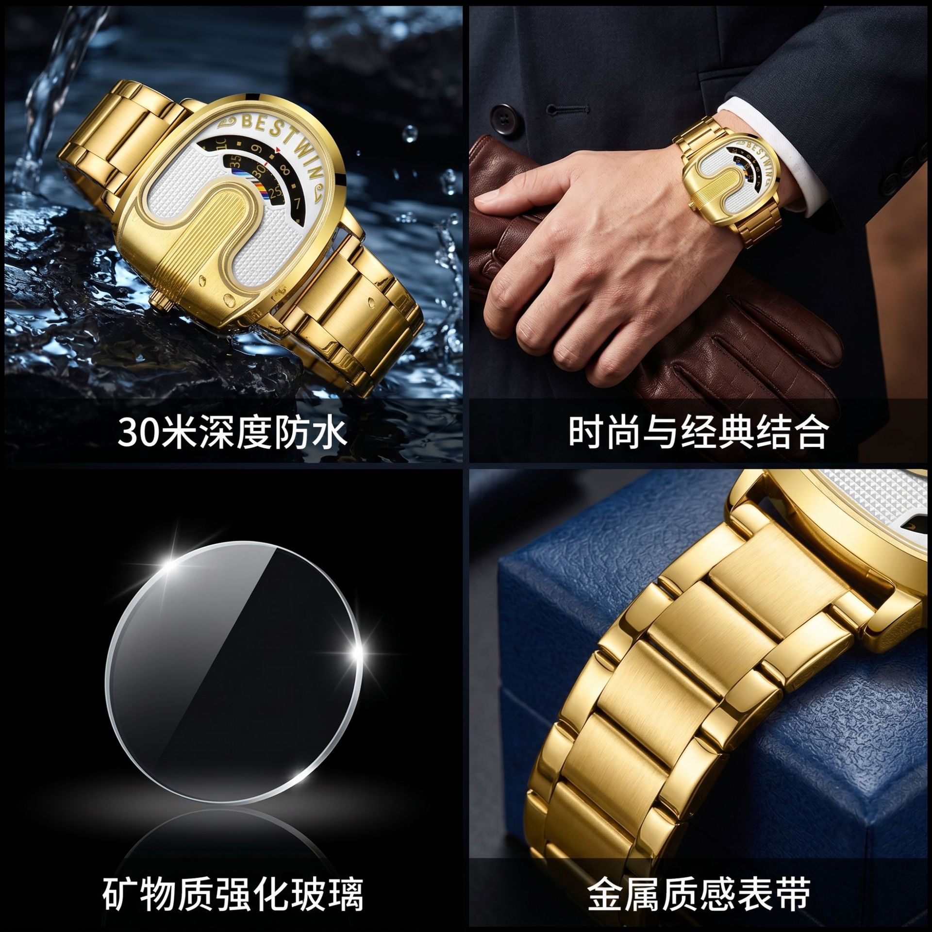 Gold Top Brand Luxury Men Watc - đánh giá và giá Luxury Watch Gold