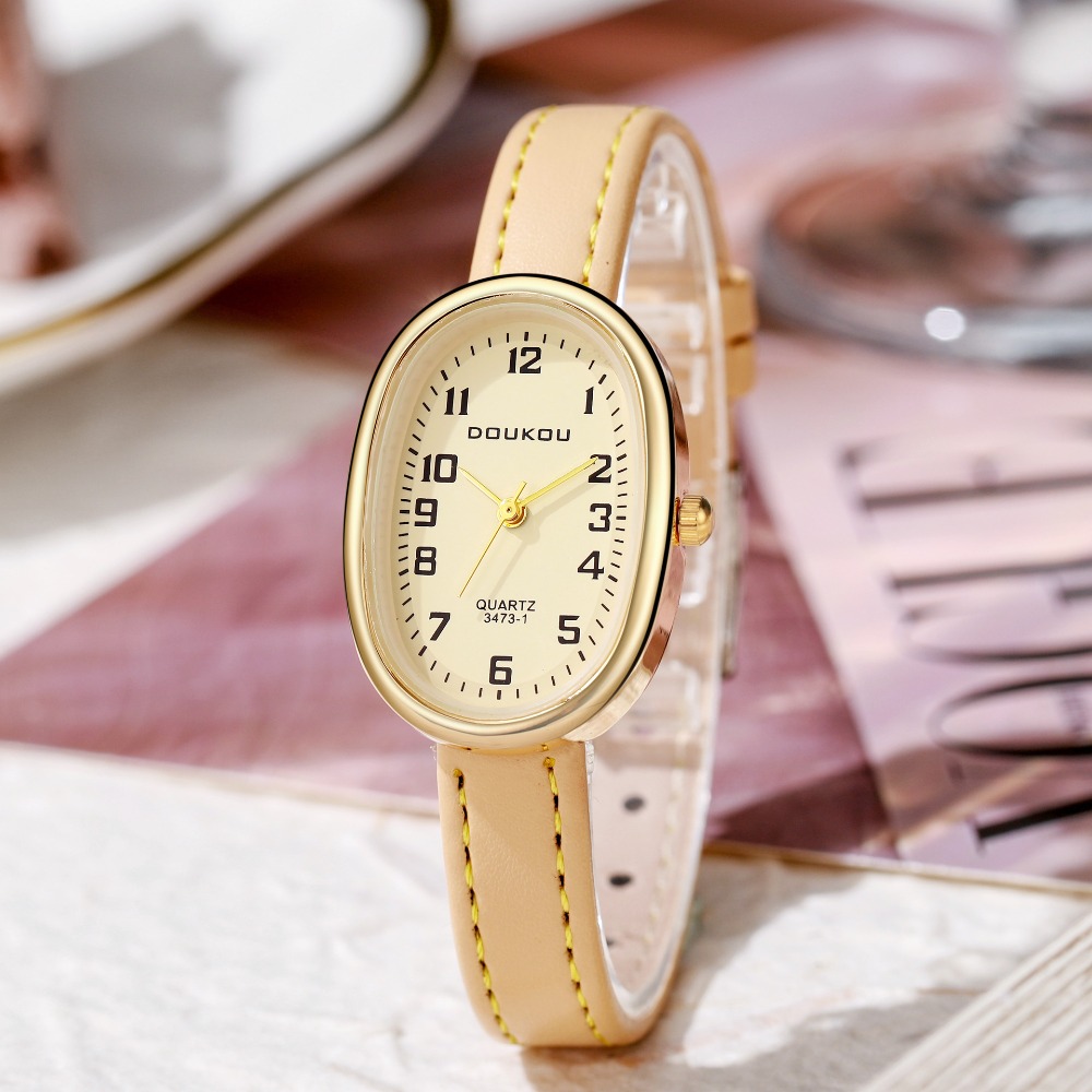 Luxury Oval Dial Women Watches - đánh giá và giá Luxury Watch Leather Strap