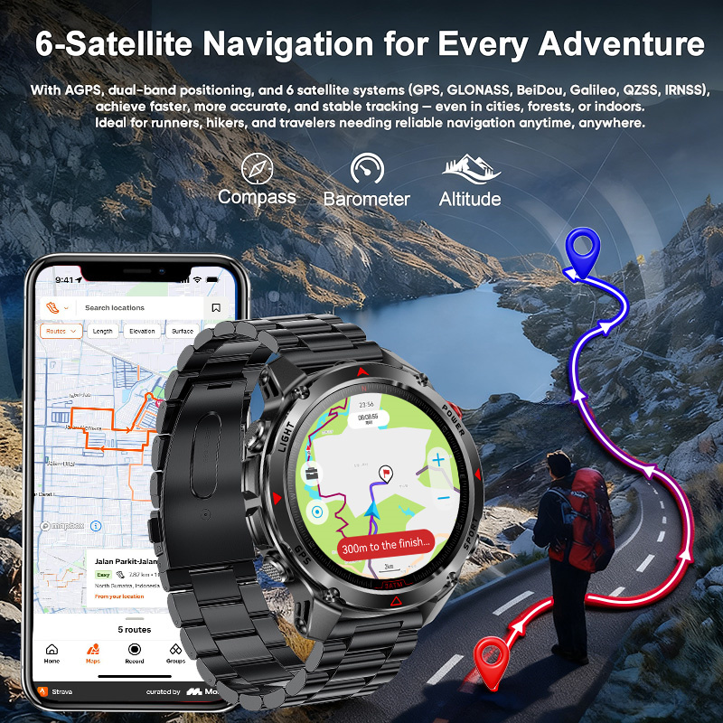 2026 New Outdoor Military GPS  - đánh giá và giá Gmt Dual Timezone Watch