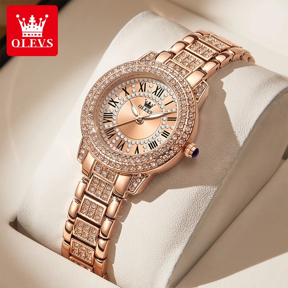 OLEVS 9943 Luxury All Diamond  - đánh giá và giá Luxury Watch Female