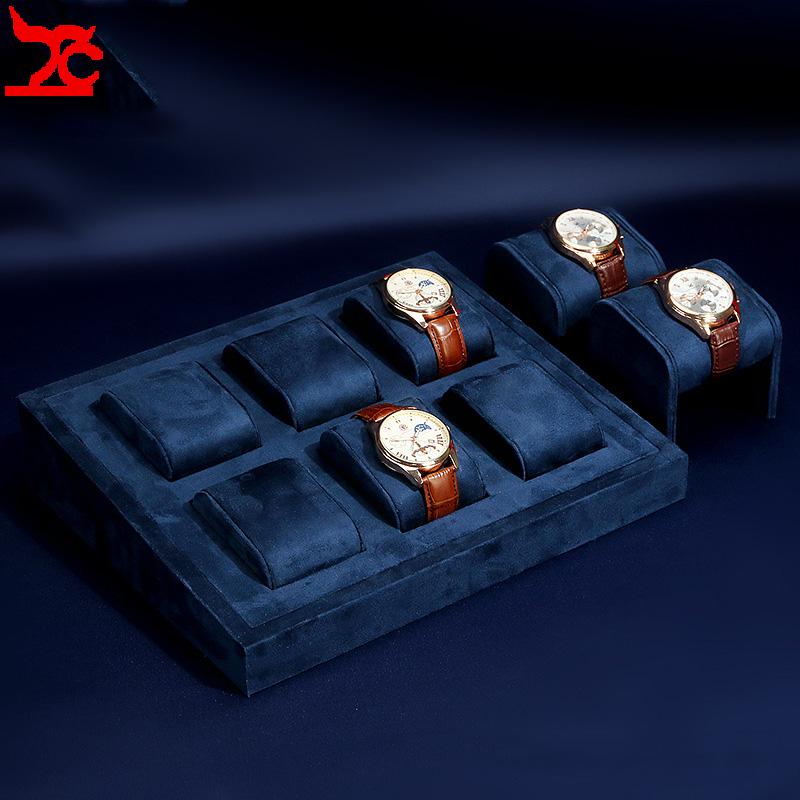 Blue Fabric Watch Display Tray - đánh giá và giá Luxury Watch Store