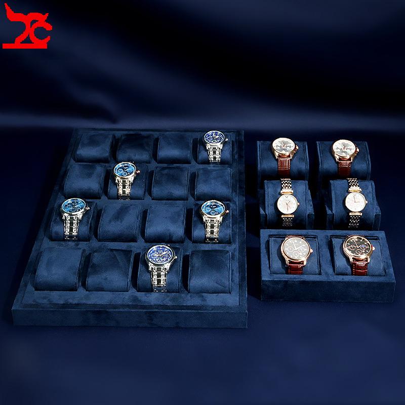 Blue Fabric Watch Display Tray - đánh giá và giá Luxury Watch Store