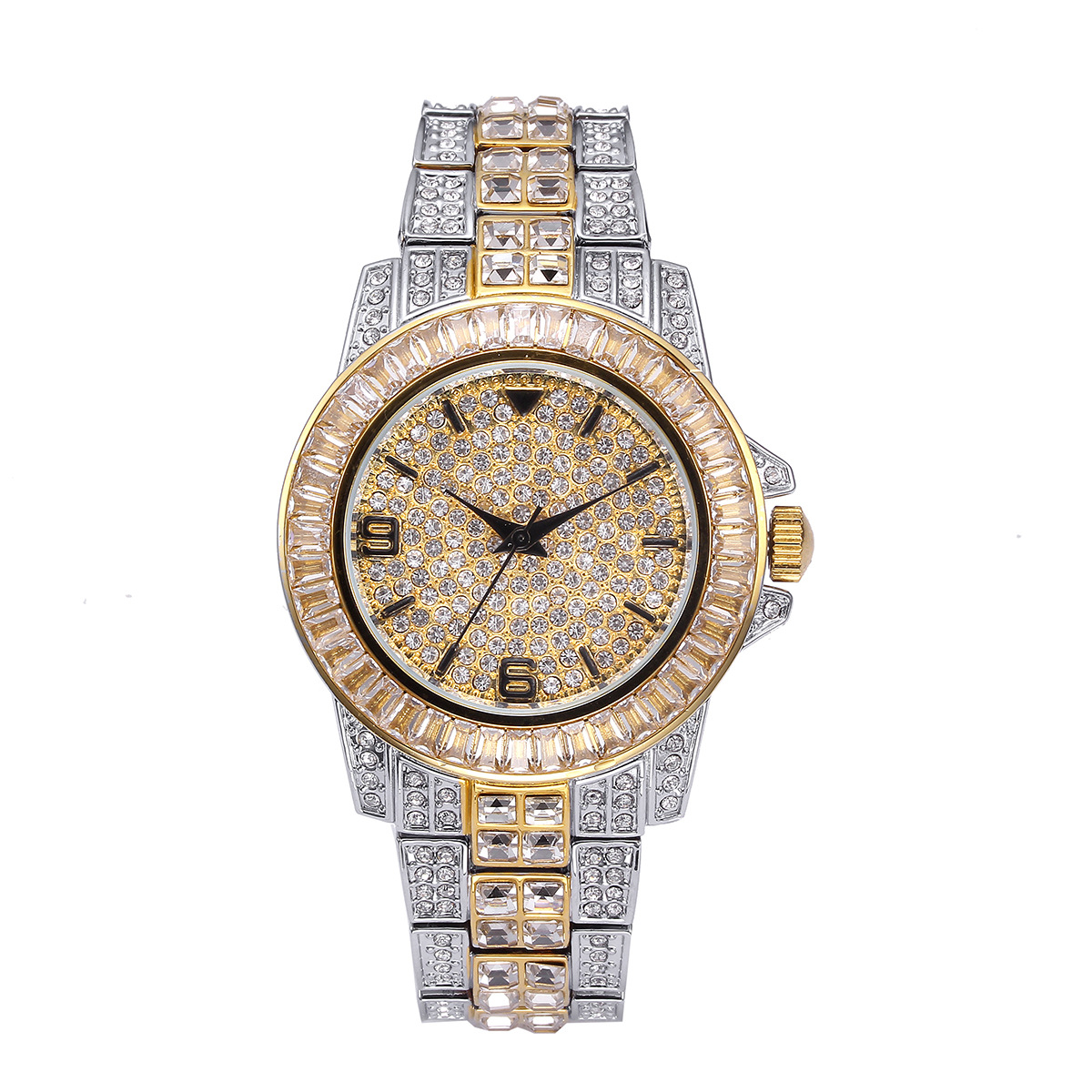 Luxury Full Stone Quartz Watch - đánh giá và giá Luxury Watch Gold