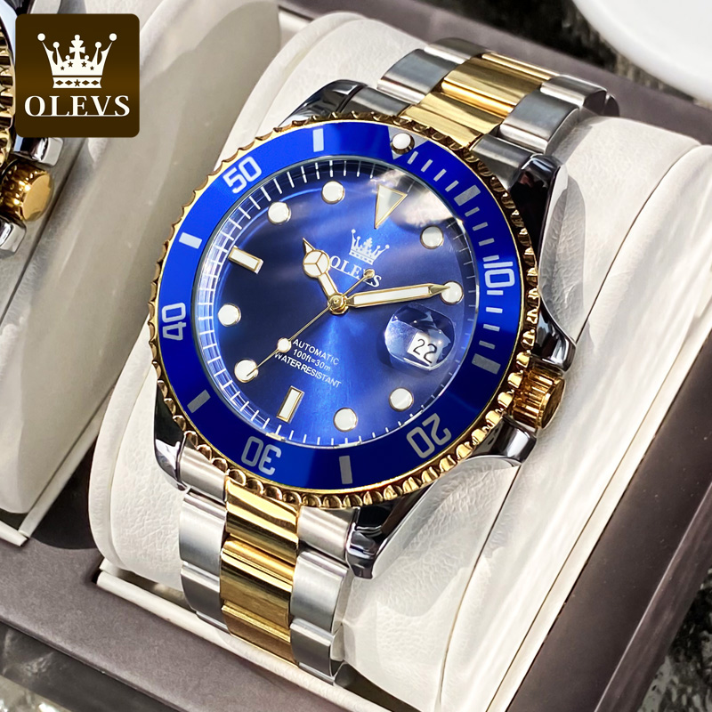 OLEVS Men Automatic Watch Luxu - đánh giá và giá Rolex Watch Datejust