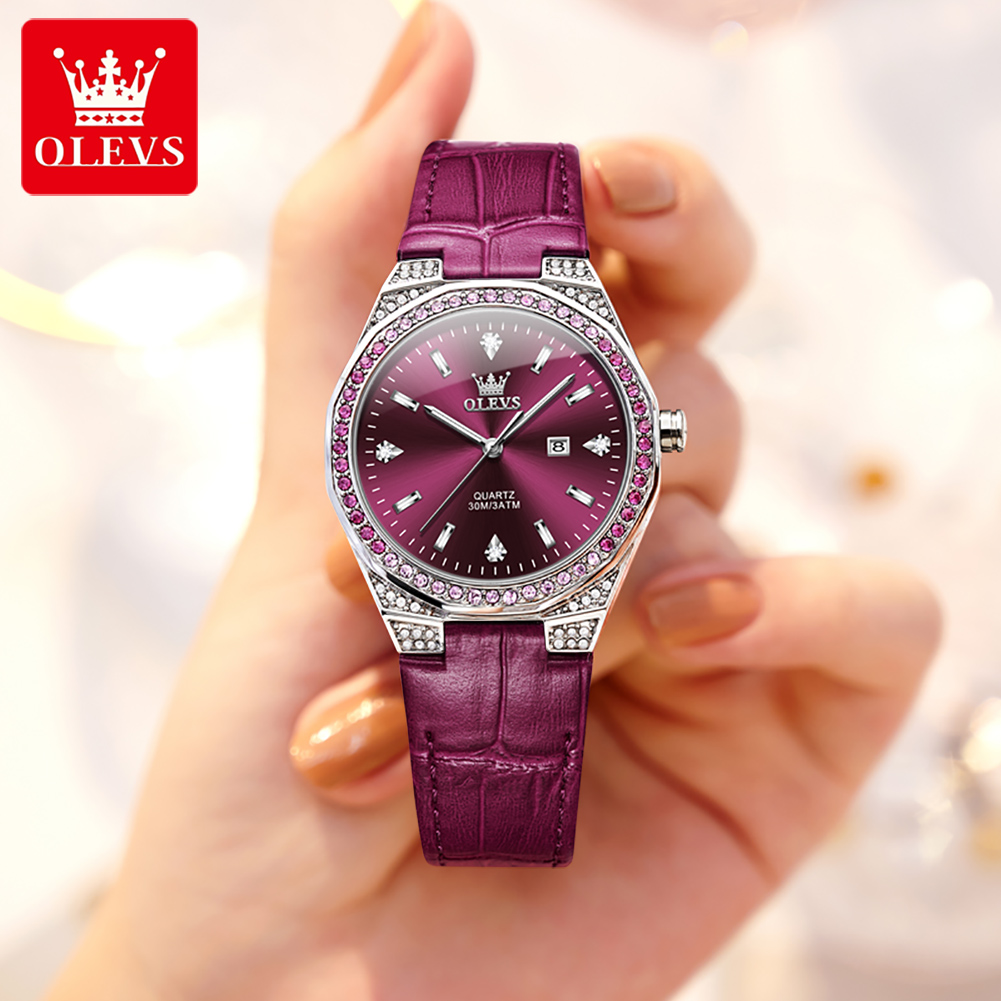 OLEVS Original Women's Watches - đánh giá và giá Luxury Watch Leather Strap