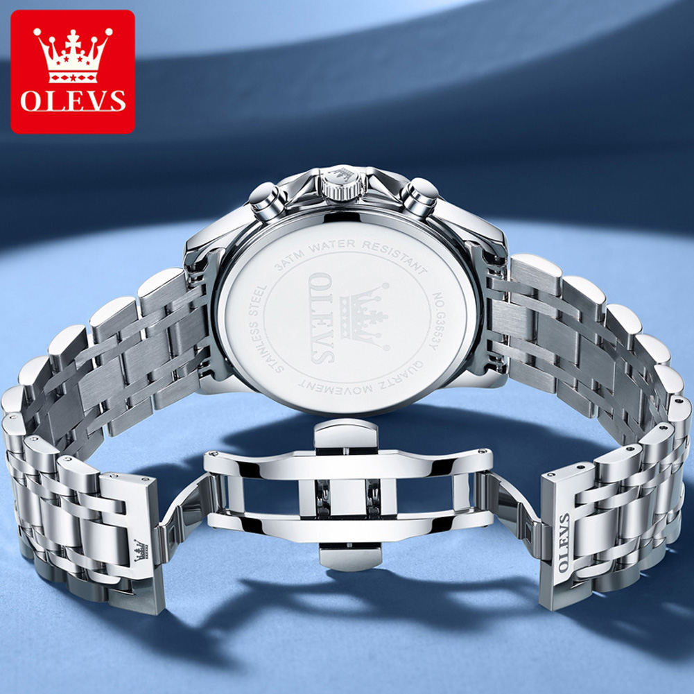 OLEVS 3653 Brand Moon Phase Ca - đánh giá và giá Luxury Watch Investment