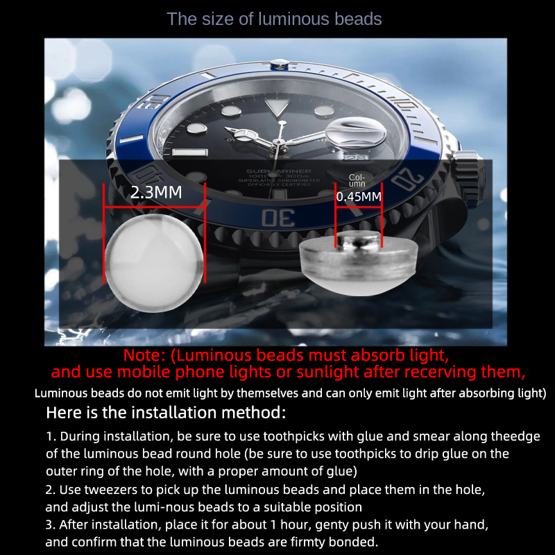 2.3x0.45mm Luminous pip For Se - đánh giá và giá Luxury Watch Online