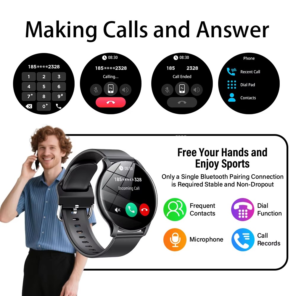 2025 New Smart Watch Heart Rat - đánh giá và giá Gmt Dual Timezone Watch