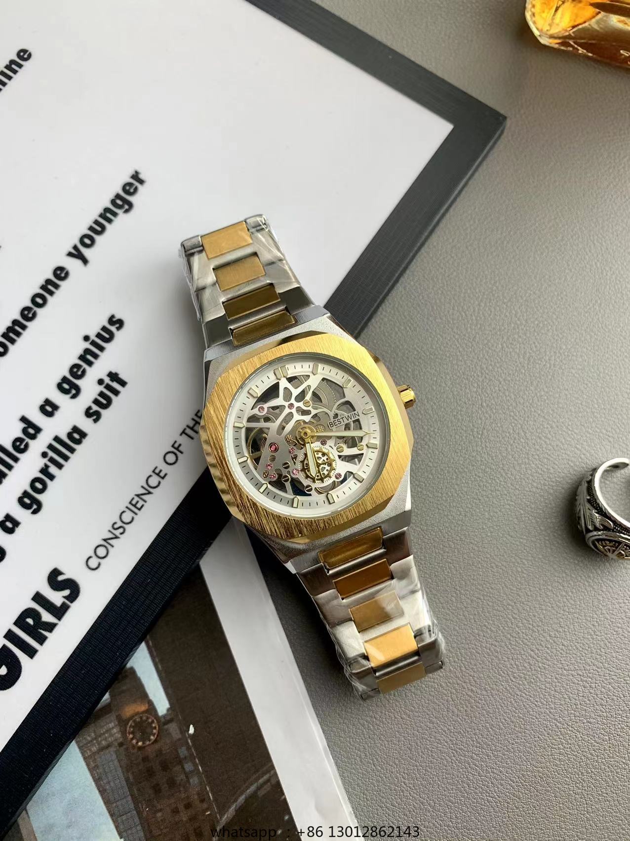 Steel strip waterproof persona - đánh giá và giá Luxury Watch Gold