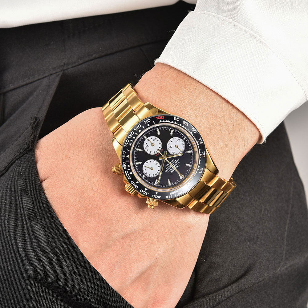 39mm gold custom men's watch V - đánh giá và giá Luxury Watch Gold