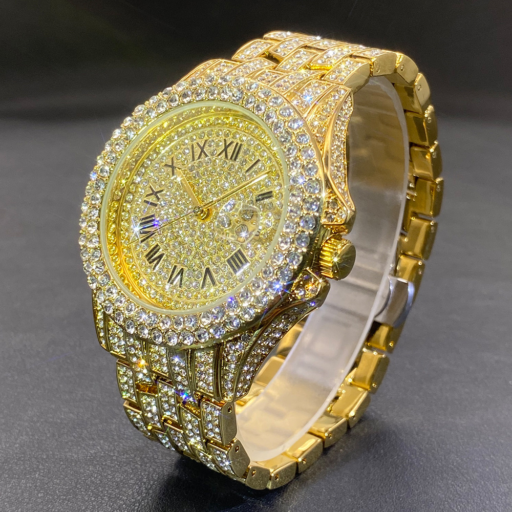 Big Gold Silver Black Wristwat - đánh giá và giá Luxury Watch Gold