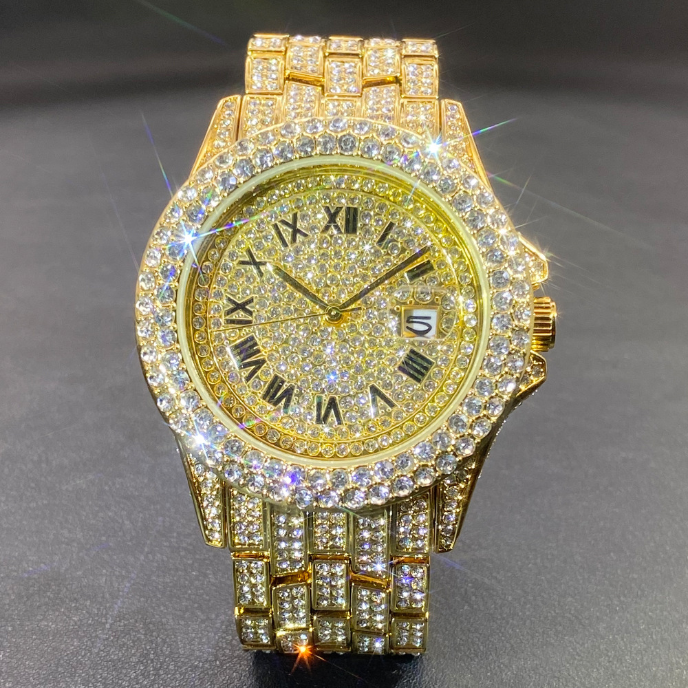 Big Gold Silver Black Wristwat - đánh giá và giá Luxury Watch Gold