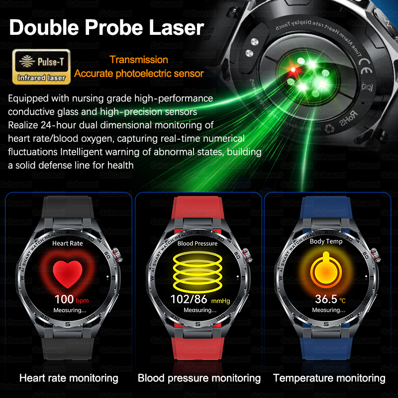 Al-GPT Professional Grade ECG  - đánh giá và giá Gmt Dual Timezone Watch